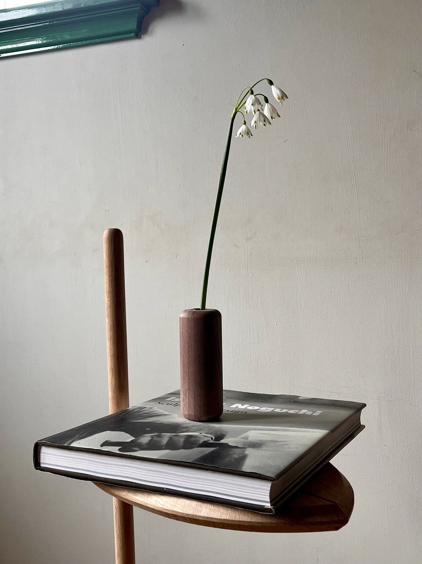 Walnut vase