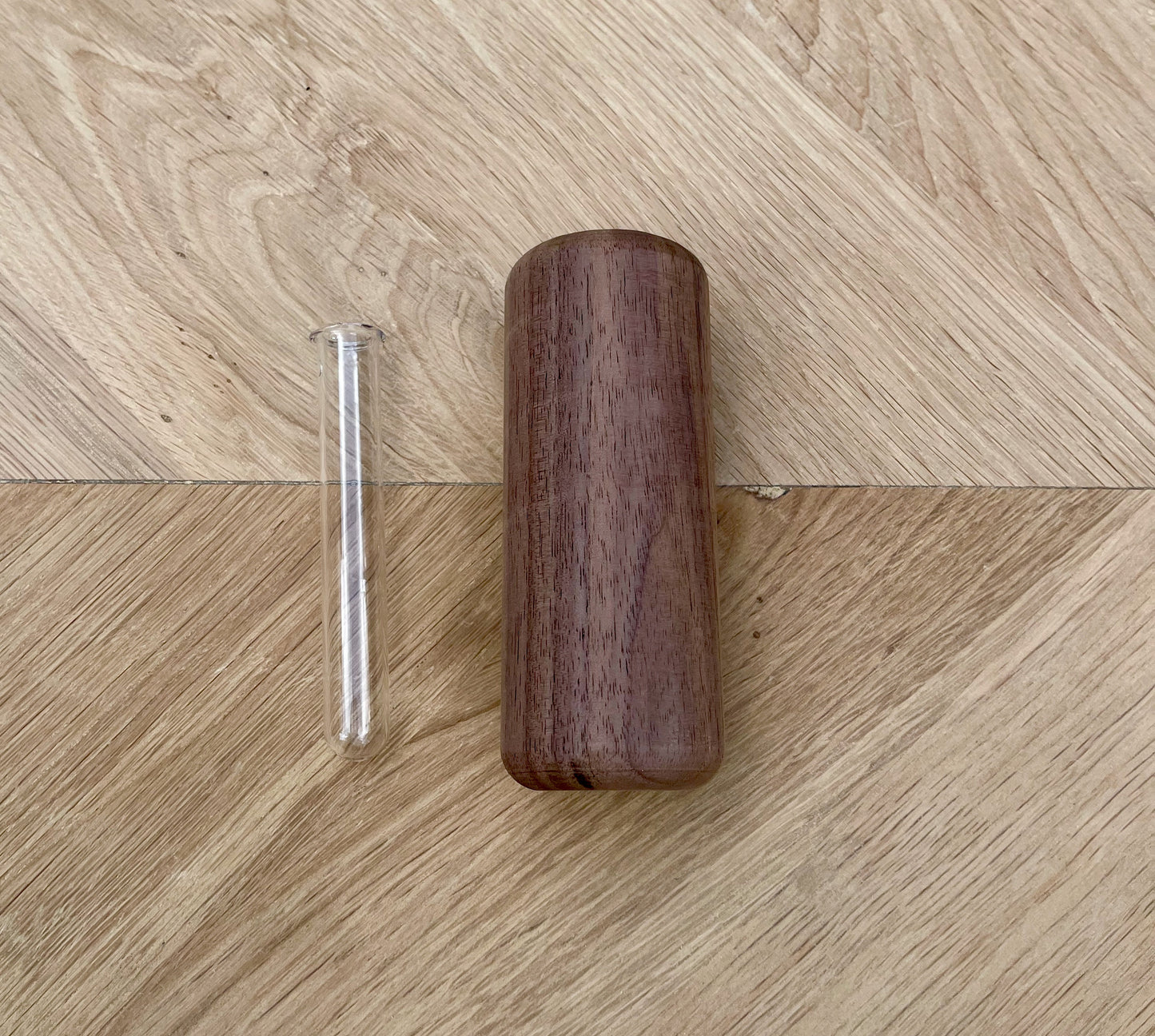 Walnut vase