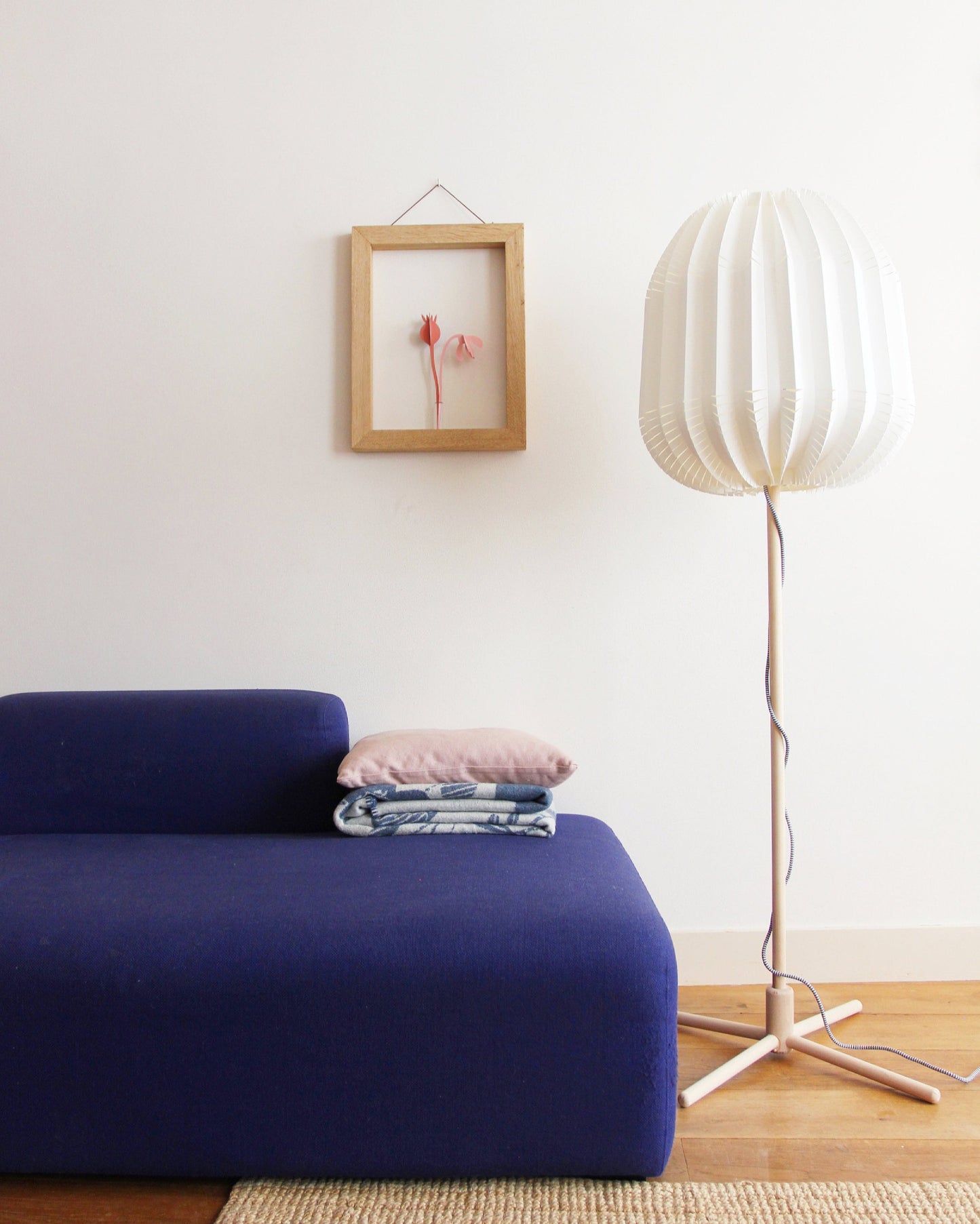 Wallflower, hanging wall planter wooden frame vase