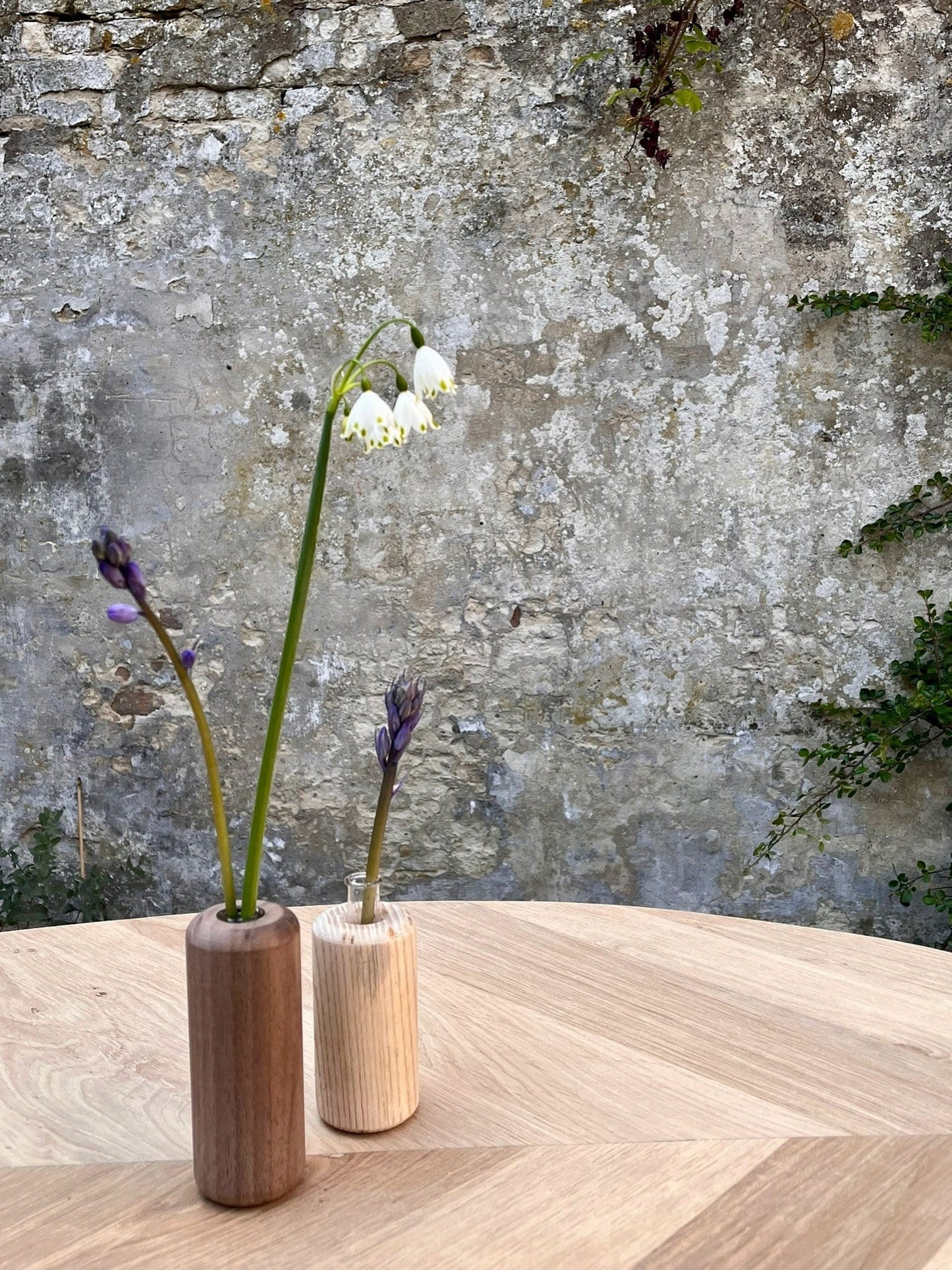 Walnut vase