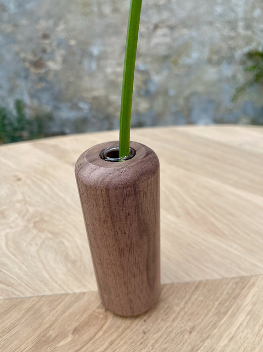 Walnut vase